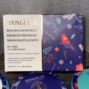 Spongelle Winter Snowdrop, Frosted Primrose and Moonlight Jasmine Trio Buffers